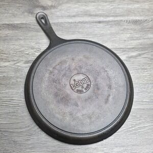 Vintage LODGE Cast Iron Griddle Skillet - 90G 10-1/2" - #9 - Made In USA